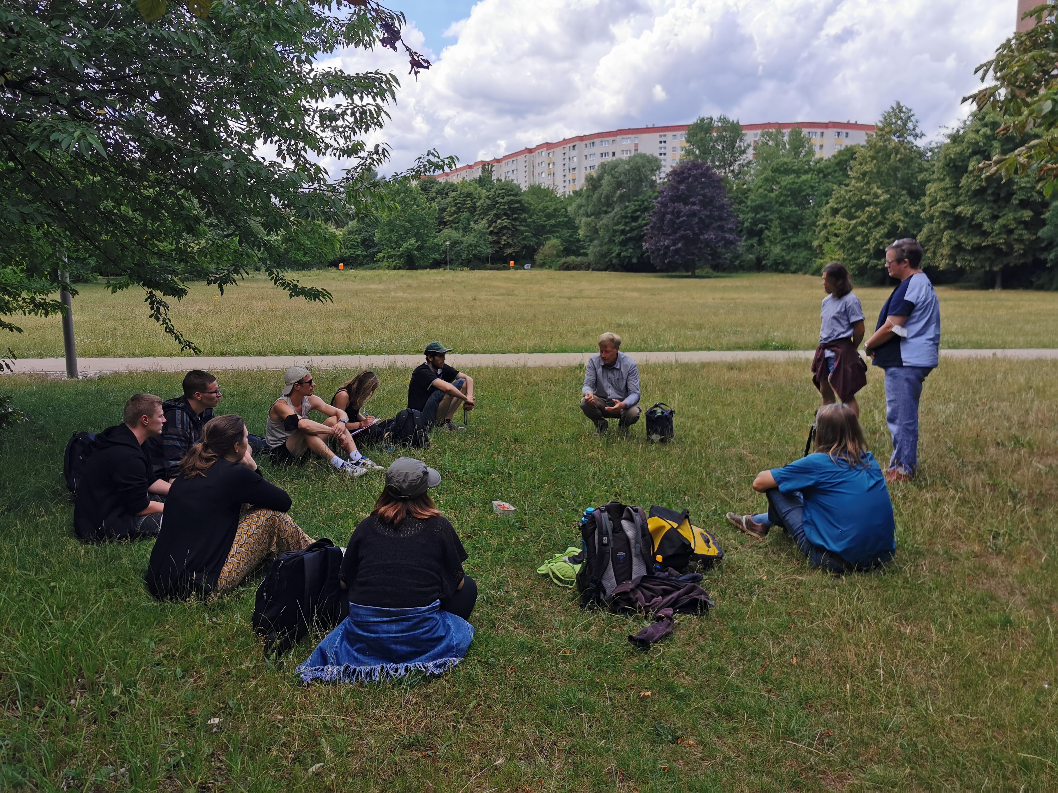 Diskussion im Bürgerpark