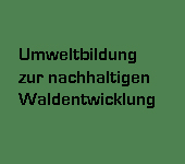 Modul - Umweltbildung zur nachhaltigen Waldentwicklung