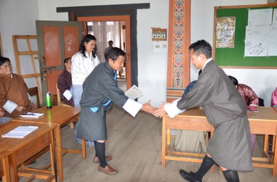 Diploma hand-out