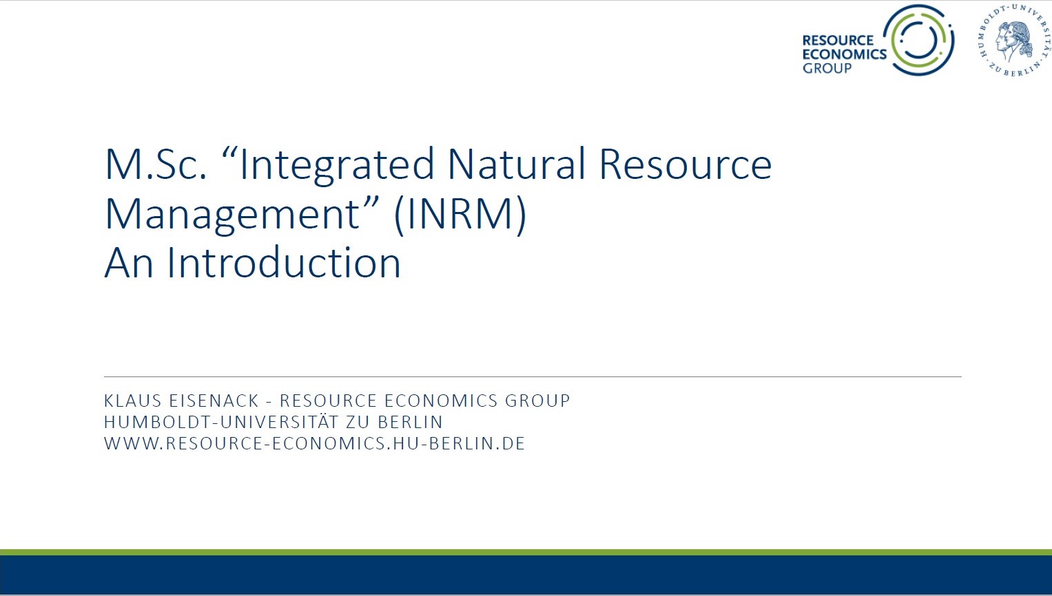 INRM - An Introduction