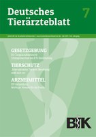 Cover: Deutsches Tierärzteblatt Cover: Deutsches Tierärzteblatt