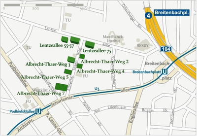 Lageplan Standort Dahlem