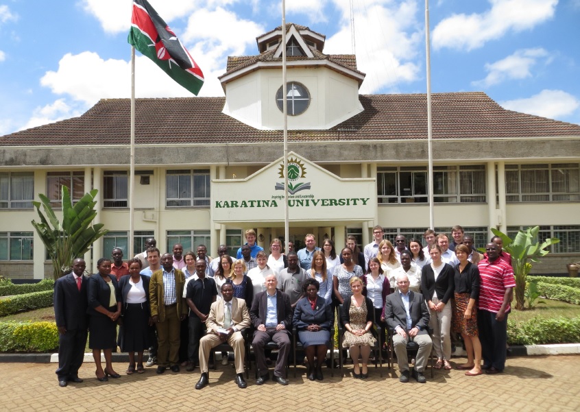 Full team assembly at Karatina University