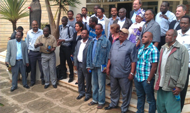 At the local stakeholder workshop bringing together farmers, NGOs, government officials, co-operative officers At the local stakeholder workshop bringing together farmers, NGOs, government officials, co-operative officers